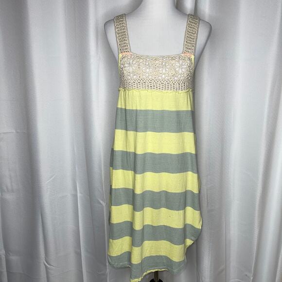 Free People Luca Crochet Stripe Knit Dress NWT!! Sz XS - Picture 2 of 8